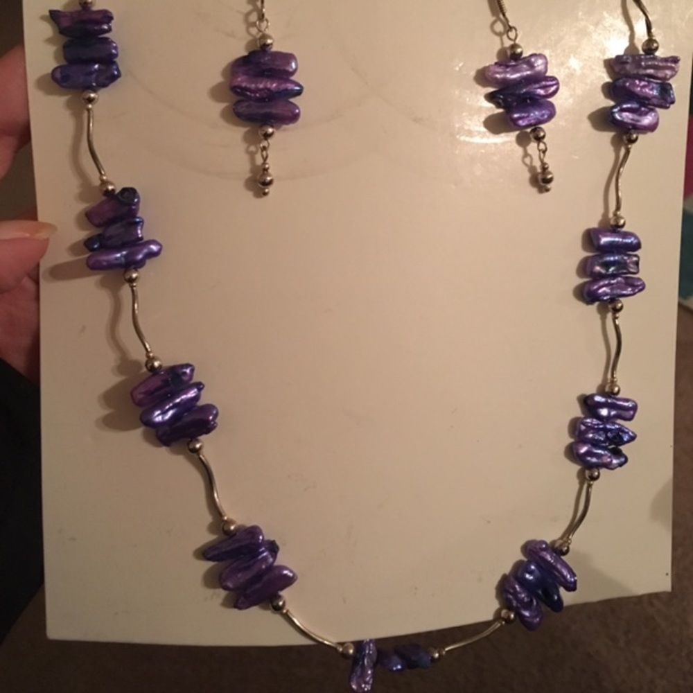 Handmade earrings & necklace